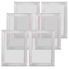 Screen Printing Kit, 6 Pieces Aluminum Silk Screen Printing Frames, 25.4 x 35.6 cm Silk Screen Printing Frame with 156 Count Mesh, High Tension Nylon Mesh and Sealing Tape for T-shirts DIY