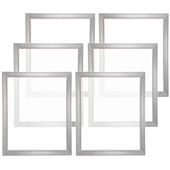 Screen Printing Kit, 6 Pieces Aluminum Silk Screen Printing Frames, 20x24inch Silk Screen Printing Frame with 160 Count Mesh, High Tension Nylon Mesh and Sealing Tape for T-shirts DIY Printing