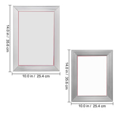 Screen Printing Kit, 2 Pieces Aluminum Silk Screen Printing Frames20.3 x 25.4/25.4 x 35.6cm 110 Count Mesh, 2 Tapes and Screen Printing Squeegees and Transparency Films for T-shirts DIY