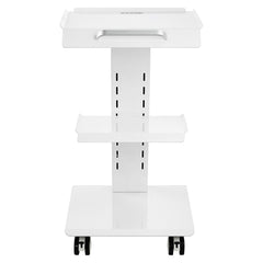 Trolley Cart Dental Lab Mobile Rolling Serving Cart 3 Layers with Socket
