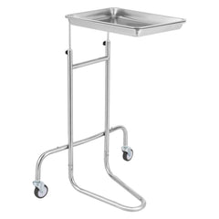 Stainless Steel Lab Cart with Single Tray & 2 Silent Wheels for Lab Clinic