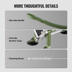 French Fry Cutter, Potato Slicer with 1/2" 3/8" 1/4" Stainless Steel Blades, Manual Potato Cutter Chopper with Suction Cups, Great for Potato, French Fries, Cucumber, Vegetables, Carrot