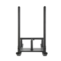 Weight Sled, Steel Power Sled, Fitness Strength Training Sleds for Athletic Exercise Speed Improvement, Workout Fitness Equipment with Handle, Compatible with 25/51 mm Weight Plates, Black