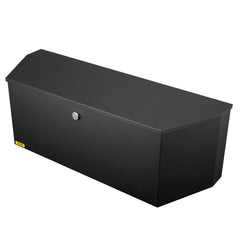Trailer Tongue Box, Carbon Steel Tongue Box Tool Chest, Heavy Duty Trailer Box Storage with Lock and Keys, Utility Trailer Tongue Tool Box for Pickup Truck Bed, RV Trailer, 91.44cmx30.48 cmx30.4
