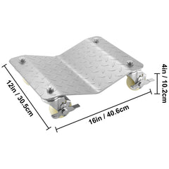 2 Pcs Tire Wheel Dollies 12"X16" Platform Size Wheel Car Dolly 3" Caster Wheel Dolly for Vehicle Car Auto Repair (2 Pcs)