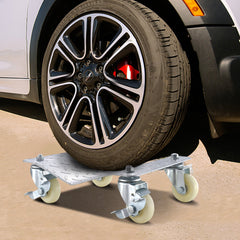 2 Pcs Tire Wheel Dollies 12"X16" Platform Size Wheel Car Dolly 3" Caster Wheel Dolly for Vehicle Car Auto Repair (2 Pcs)