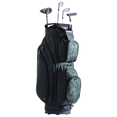 Golf Cart Bag with 14 Way Organizer Divider Top, 36” 11 Pockets Premium Nylon Cart Bag, Durable Golf Bags with Handles & Dust Cover & Detachable Straps for Men & Women, Army Green