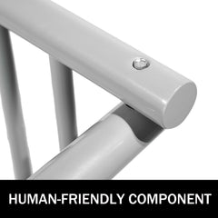 10 Holders Floor Bike Rack, 59" Length All-Steel Grid Bike Rack, 10-Bike Capacity Dual-Side Storage Stand for Garages Streets Yards Bike Events