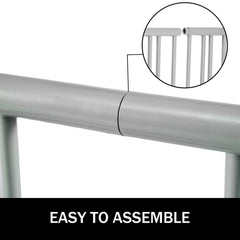 10 Holders Floor Bike Rack, 59" Length All-Steel Grid Bike Rack, 10-Bike Capacity Dual-Side Storage Stand for Garages Streets Yards Bike Events