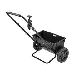 Walk-Behind Push Spreader, 22.6 kg Capacity, Drop Spreader with Hopper Grate, 18 in Spreading Width & 30 Settings, 10 in All Terrain Tires, Garden & Lawn Spreaders for Seed, Fertilizer