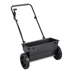 Walk-Behind Push Spreader, 22.6 kg Capacity, Drop Spreader with Hopper Grate, 18 in Spreading Width & 30 Settings, 10 in All Terrain Tires, Garden & Lawn Spreaders for Seed, Fertilizer