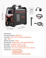TIG Welder 4-In-1 Welding Machine Pulse MMA Lift STICK IGBT Inverter LED