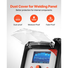 TIG Welder, 200A 6-In-1 Aluminum Welding Machine (LED Display) - AC TIG/DC TIG/AC Pulse TIG/DC Pulse TIG/Spot TIG/MMA(Stick), Electric Welder with Synergic Control IGBT