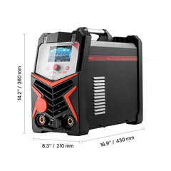 TIG Welder, 200A 6-In-1 Aluminum Welding Machine (LED Display) - AC TIG/DC TIG/AC Pulse TIG/DC Pulse TIG/Spot TIG/MMA(Stick), Electric Welder with Synergic Control IGBT