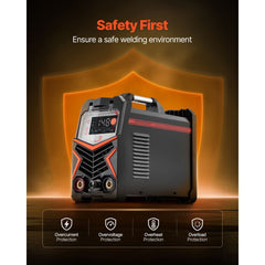 TIG Welder, 205A 3-In-1 Welding Machine (Large LED Display)- DC TIG/DC Pulse TIG/MMA(Stick), Electric Welder with IGBT Inverter High-Frequency Start