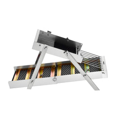 Highbanker Gold Panning Kit, 1270 mm 3-in-1 Folding High Banker Gold Sluice Box, 26 PCS Portable Mining Equipment Prospecting Kit with Gold Pans, Classifier Screen, Magnet, Backpack, Accessories