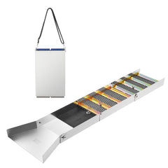 Gold Panning Kit With Sluice Box, 50" Aluminum Gold Mining Equipment, 23 PCS Gold Prospecting Kit with Gold Pan, Classifier Screen, Separating Magnet, Drawstring Backpack and Accessories