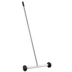 Magnetic Sweeper with Wheels, 17inch Mini Magnetic Sweeper, 10 lbs Capacity, Adjustable Handle, Lightweight Magnetic Pickup Sweeper to Pick Up Nails and Screws, Easy Cleanup of Workshop Garage