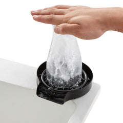 Glass Rinser 10-Hole 360 Rotating Stainless Steel Washer ABS Cup Holder