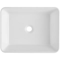 Modern Ceramic Vessel Sink 48x37cm Bathroom Vanity Bowl Countertop White