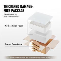 Modern Ceramic Vessel Sink 48x37cm Bathroom Vanity Bowl Countertop White