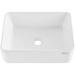Modern Ceramic Vessel Sink 48x37cm Bathroom Vanity Bowl Countertop White