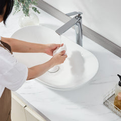 Modern Ceramic Vessel Sink 60x36cm Bathroom Vanity Bowl Countertop