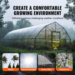 Greenhouse Plastic Sheeting 10 x 40 ft 6Mil Clear Polyethylene Film