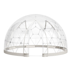 Garden Dome Tent, 3.6 x 2.2 m Outdoor Clear Bubble Tent for 4-7 Person, Weatherproof Geodesic Dome Greenhouse with Window, PVC Igloo Tents for Backyard Patios Camping Party Wedding