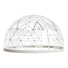 Garden Dome Tent, 3.6 x 2.2 m Outdoor Clear Bubble Tent for 4-7 Person, Weatherproof Geodesic Dome Greenhouse with Window, PVC Igloo Tents for Backyard Patios Camping Party Wedding