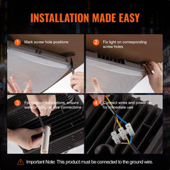 4 PCS LED Canopy Light 150W 16500LM 5000K Daylight Outdoor Canopy Lighting