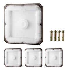 4 Pack LED Canopy Lights 80W 8800LM 5000K Daylight Outdoor Canopy Lighting