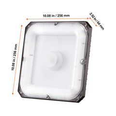 4 Pack LED Canopy Lights 80W 8800LM 5000K Daylight Outdoor Canopy Lighting