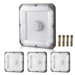 4 Pack LED Canopy Lights 80W 8800LM 5000K Daylight Outdoor Canopy Lighting