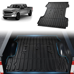 Truck Bed Mat Fit 2017-2024 Ford F250/F350 TPE Truck Bed Liner Accessories