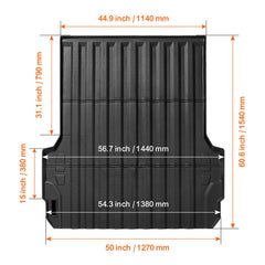 Truck Bed Mat Fit 2023-2024 Chevrolet Colorado/GMC Canyon Truck Bed Liner
