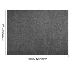 Rug Pad 3.05 x 4.27 m, Non-slip Carpet Area Pad, Rug Mat Padding with Dual Surface Felt Cushion & Rubber Gripper, Hardwood Floor Protection for All Floors, Finishes, Keeps Carpets in Place
