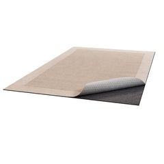 Rug Pad 2.44 x 3.05 m, Non-slip Carpet Area Pad, Rug Mat Padding with Dual Surface Felt Cushion & Rubber Gripper, Hardwood Floor Protection for All Floors, Finishes, Keeps Carpets in Place