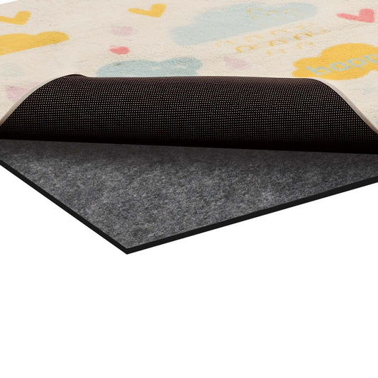 Rug Pad 2.44 x 1.52 m, Non-slip Carpet Area Pad, Rug Mat Padding with Dual Surface Felt Cushion & Rubber Gripper, Hardwood Floor Protection for All Floors, Finishes, Keeps Carpets in Place