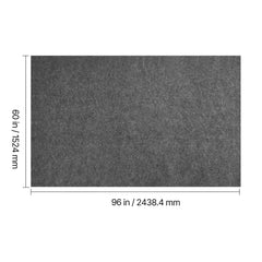 Rug Pad 2.44 x 1.52 m, Non-slip Carpet Area Pad, Rug Mat Padding with Dual Surface Felt Cushion & Rubber Gripper, Hardwood Floor Protection for All Floors, Finishes, Keeps Carpets in Place