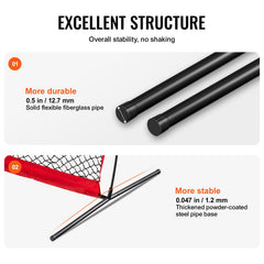 I Screen Baseball for Batting Cage, 7x4 ft Baseball & Softball Safety Screen, Body Protector Portable Batting Screen with Carry Bag & Ground Stakes, Baseball Pitching Net for Pitchers Protection