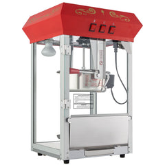 Popcorn Popper Machine Countertop Popcorn Maker 850W 8 Oz 48 Cups Red