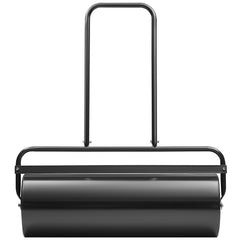 Lawn Roller, 17 Gallon 36 Inch Sand/Water Filled Yard Roller, Steel Sod Roller with Easy-turn Plug and U-Shaped Ergonomic Handle for Convenient Push and Pull, for Lawn, Garden, Farm, Park, Black