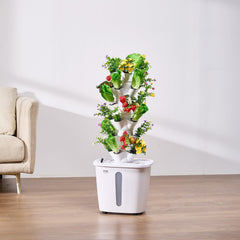 Hydroponic Growing System, 30 Pods Vertical 6 Tiers Hydroponic Tower, Home Hydronic Garden with Water Pump & Timer, Water Circulation Plants Germination Kit for Indoor Herbs Fruits & Vegetables