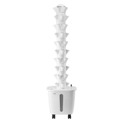 Hydroponic Growing System, 50 Pods Vertical 10 Tiers Hydroponic Tower, Rolling Hydronic Garden with Water Pump & Wheels, Indoor Plants Germination Kit for Herbs Fruits & Vegetables