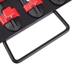 Portable Socket Organizer Tray, 2PCS Metric & SAE Socket Organizer Set Hold up to 160 Sockets, 1/4", 3/8" and 1/2" Heavy-Duty Socket Rail with Handle & Steel Base for Tool Box Drawer