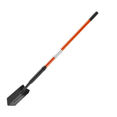 Trench Shovel, 10.4 cm Blade Heavy-Duty Trenching Shovel, Narrow Spade Trench Digger with Fiberglass Handle and Non-Slip Grip, for Gardening, Digging Holes, Trenching, and Planting, 142.5 cm