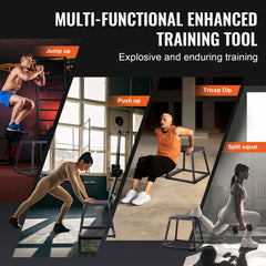 Plyometric Jump Boxes, 12/18/24/30 Inch Plyo Box, Platform and Jumping Agility Box, Anti-Slip Fitness Exercise Step Up Box Set for Home Gym Training, Conditioning Strength Training, Black