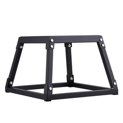 Plyometric Jump Box, 12 Inch Plyo Box, Steel Plyometric Platform and Jumping Agility Box, Anti-Slip Fitness Exercise Step Up Box for Home Gym Training, Conditioning Strength Training, Black