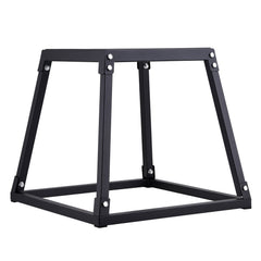 Plyometric Jump Box, 18 Inch Plyo Box, Steel Plyometric Platform and Jumping Agility Box, Anti-Slip Fitness Exercise Step Up Box for Home Gym Training, Conditioning Strength Training, Black